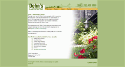 Desktop Screenshot of dehnslandscaping.com