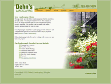 Tablet Screenshot of dehnslandscaping.com